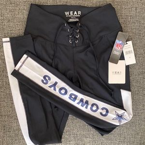 NFL Dallas Cowboys black leggings size medium new with tags